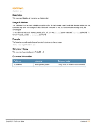 Aruba OS 6.3 Command Line Interface Reference Guide