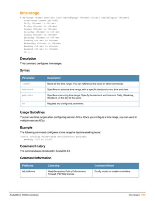 Aruba OS 6.3 Command Line Interface Reference Guide