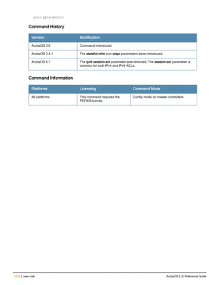 Aruba OS 6.3 Command Line Interface Reference Guide