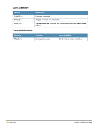 Aruba OS 6.3 Command Line Interface Reference Guide