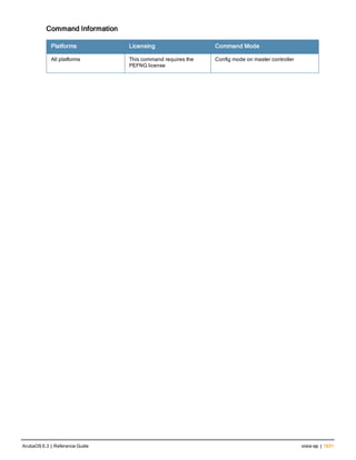 Aruba OS 6.3 Command Line Interface Reference Guide