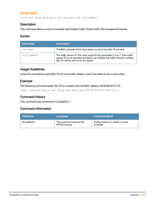 Aruba OS 6.3 Command Line Interface Reference Guide