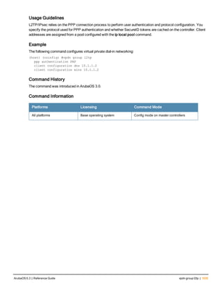Aruba OS 6.3 Command Line Interface Reference Guide