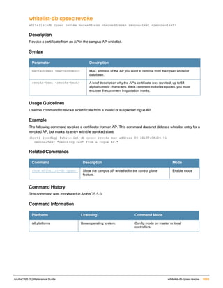 Aruba OS 6.3 Command Line Interface Reference Guide