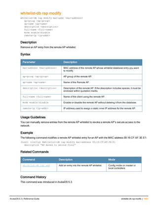 Aruba OS 6.3 Command Line Interface Reference Guide