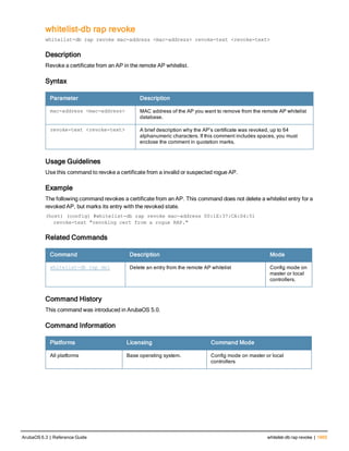 Aruba OS 6.3 Command Line Interface Reference Guide