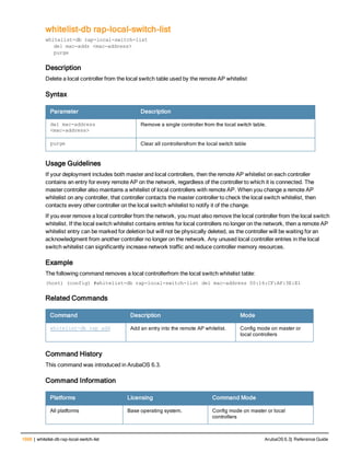 Aruba OS 6.3 Command Line Interface Reference Guide