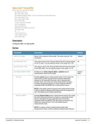 Aruba OS 6.3 Command Line Interface Reference Guide