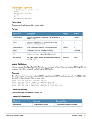 Aruba OS 6.3 Command Line Interface Reference Guide