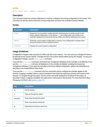 Aruba OS 6.3 Command Line Interface Reference Guide
