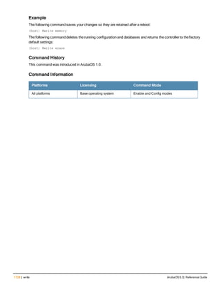 Aruba OS 6.3 Command Line Interface Reference Guide
