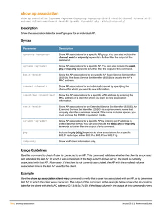 Aruba OS 6.3 Command Line Interface Reference Guide