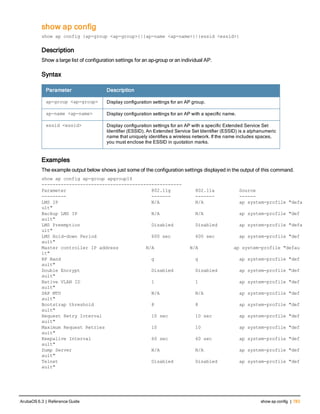 Aruba OS 6.3 Command Line Interface Reference Guide