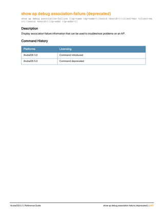 Aruba OS 6.3 Command Line Interface Reference Guide