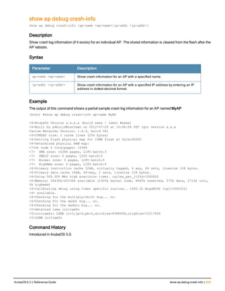 Aruba OS 6.3 Command Line Interface Reference Guide