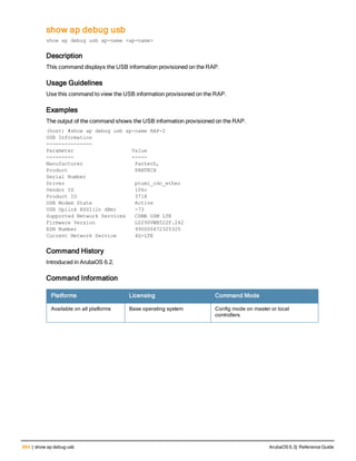 Aruba OS 6.3 Command Line Interface Reference Guide