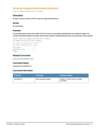 Aruba OS 6.3 Command Line Interface Reference Guide