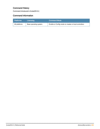 Aruba OS 6.3 Command Line Interface Reference Guide