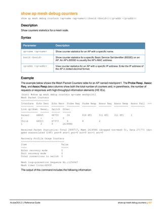 Aruba OS 6.3 Command Line Interface Reference Guide