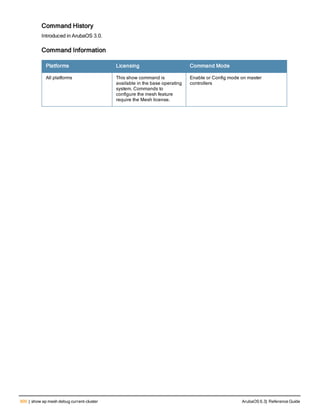 Aruba OS 6.3 Command Line Interface Reference Guide