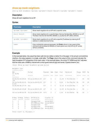 Aruba OS 6.3 Command Line Interface Reference Guide