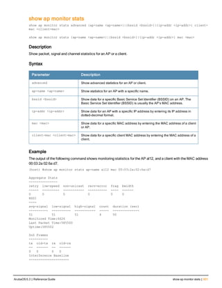 Aruba OS 6.3 Command Line Interface Reference Guide