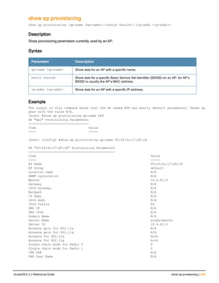 Aruba OS 6.3 Command Line Interface Reference Guide