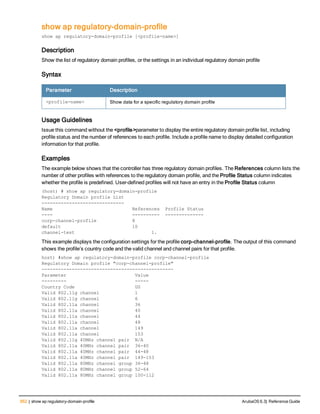 Aruba OS 6.3 Command Line Interface Reference Guide