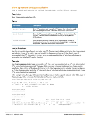 Aruba OS 6.3 Command Line Interface Reference Guide