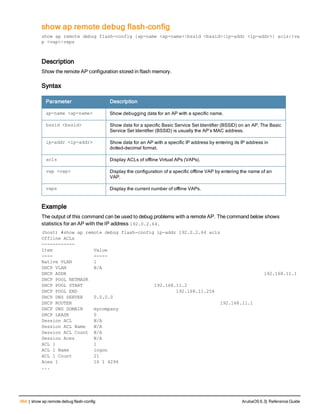 Aruba OS 6.3 Command Line Interface Reference Guide