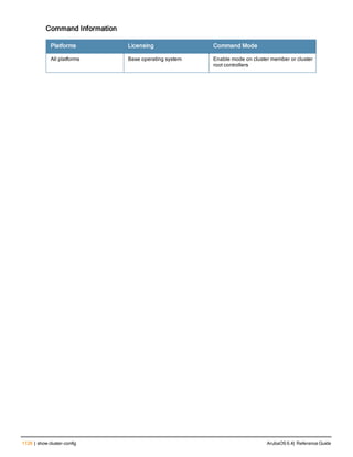 Aruba OS 6.4 Command Line Interface Reference Guide