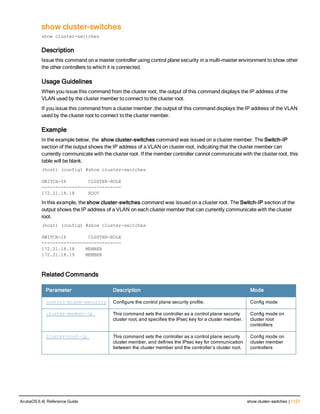 Aruba OS 6.4 Command Line Interface Reference Guide