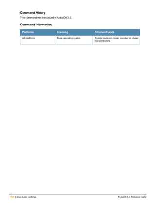 Aruba OS 6.4 Command Line Interface Reference Guide