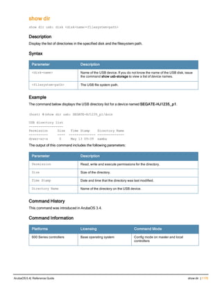 Aruba OS 6.4 Command Line Interface Reference Guide