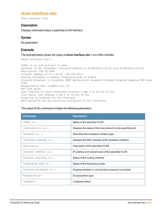 Aruba OS 6.4 Command Line Interface Reference Guide