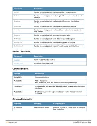 Aruba OS 6.4 Command Line Interface Reference Guide