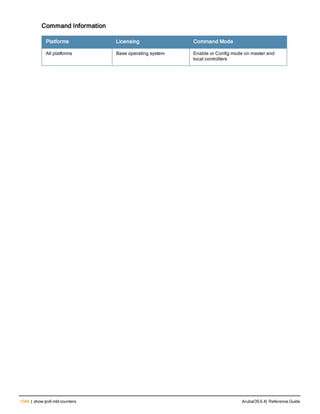 Aruba OS 6.4 Command Line Interface Reference Guide