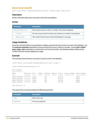 Aruba OS 6.4 Command Line Interface Reference Guide