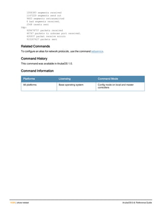 Aruba OS 6.4 Command Line Interface Reference Guide