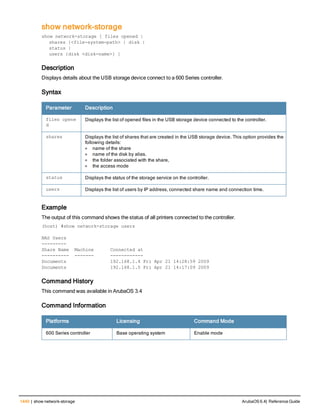 Aruba OS 6.4 Command Line Interface Reference Guide