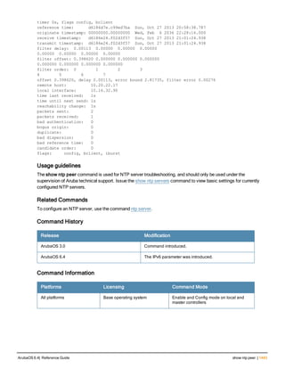 Aruba OS 6.4 Command Line Interface Reference Guide