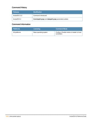 Aruba OS 6.4 Command Line Interface Reference Guide