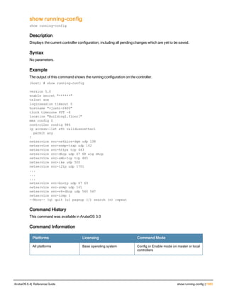 Aruba OS 6.4 Command Line Interface Reference Guide