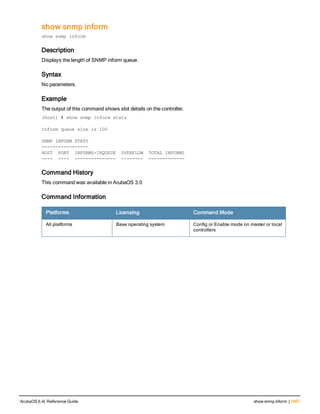 Aruba OS 6.4 Command Line Interface Reference Guide