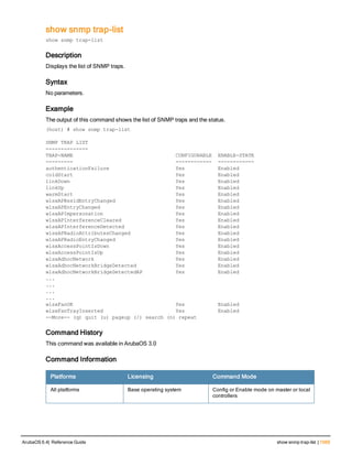 Aruba OS 6.4 Command Line Interface Reference Guide