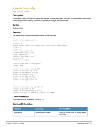 Aruba OS 6.4 Command Line Interface Reference Guide