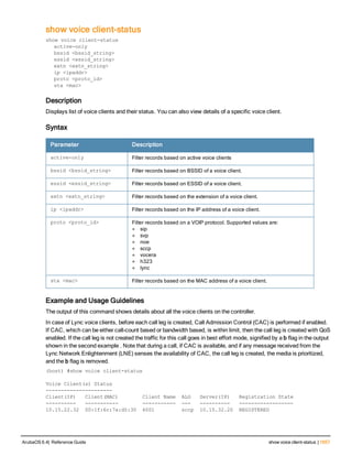 Aruba OS 6.4 Command Line Interface Reference Guide