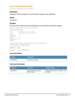 Aruba OS 6.4 Command Line Interface Reference Guide