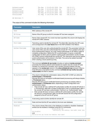 Aruba OS 6.4 Command Line Interface Reference Guide