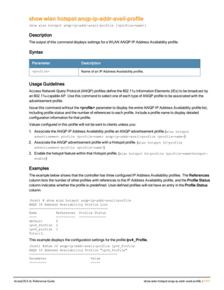 Aruba OS 6.4 Command Line Interface Reference Guide